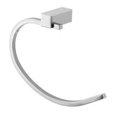 ACCIAIO PORTA SALVIETTE DA PARETE AD ANELLO IN ACCIAIO CROMATO MODELLO UNICA